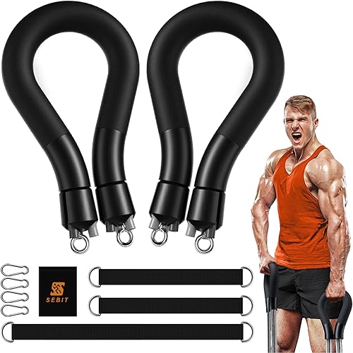 Bandas de resistencia con asas, equipo de entrenamiento de gimnasio en casa, correas de ejercicio de entrenamiento de resistencia para interiores y