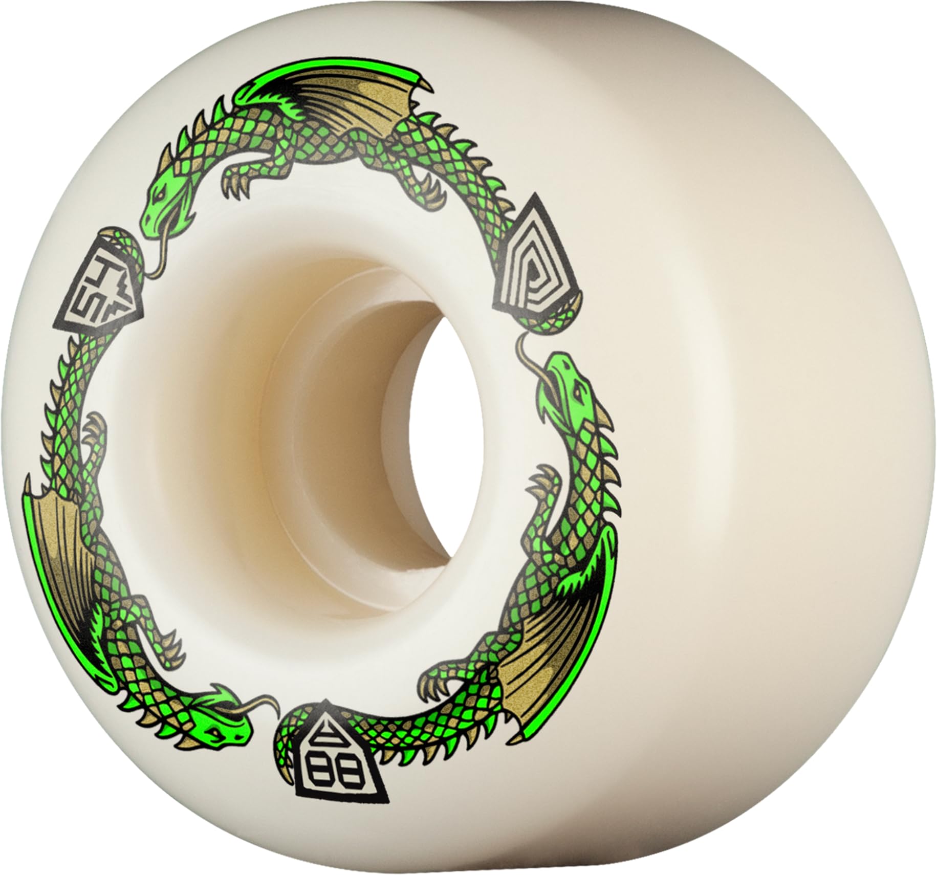 スケートボード Powell Peralta DRAGON FORMULA 88A 60mm Powell Peralta Dragon Formula Skateboard Wheels 88A, Radial V4