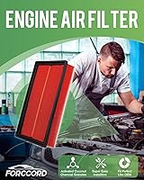Vista 2 de Paquete de 2 Filtros de Aire para Motor Compatible con Volkswagen Atlas 2025-18 2.0L 3.6L, 2025-20 Atlas Cross Sport 2.0L 3.6L Reemplazo de Filtro