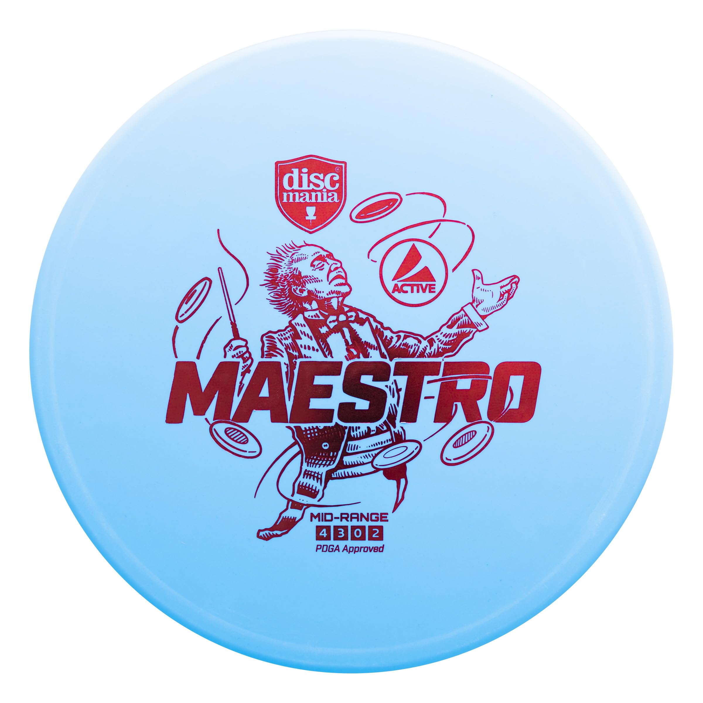Discmania Disc Golf Active-Line Maestro Mid-Range niebieska tarcza mieszana, średnia