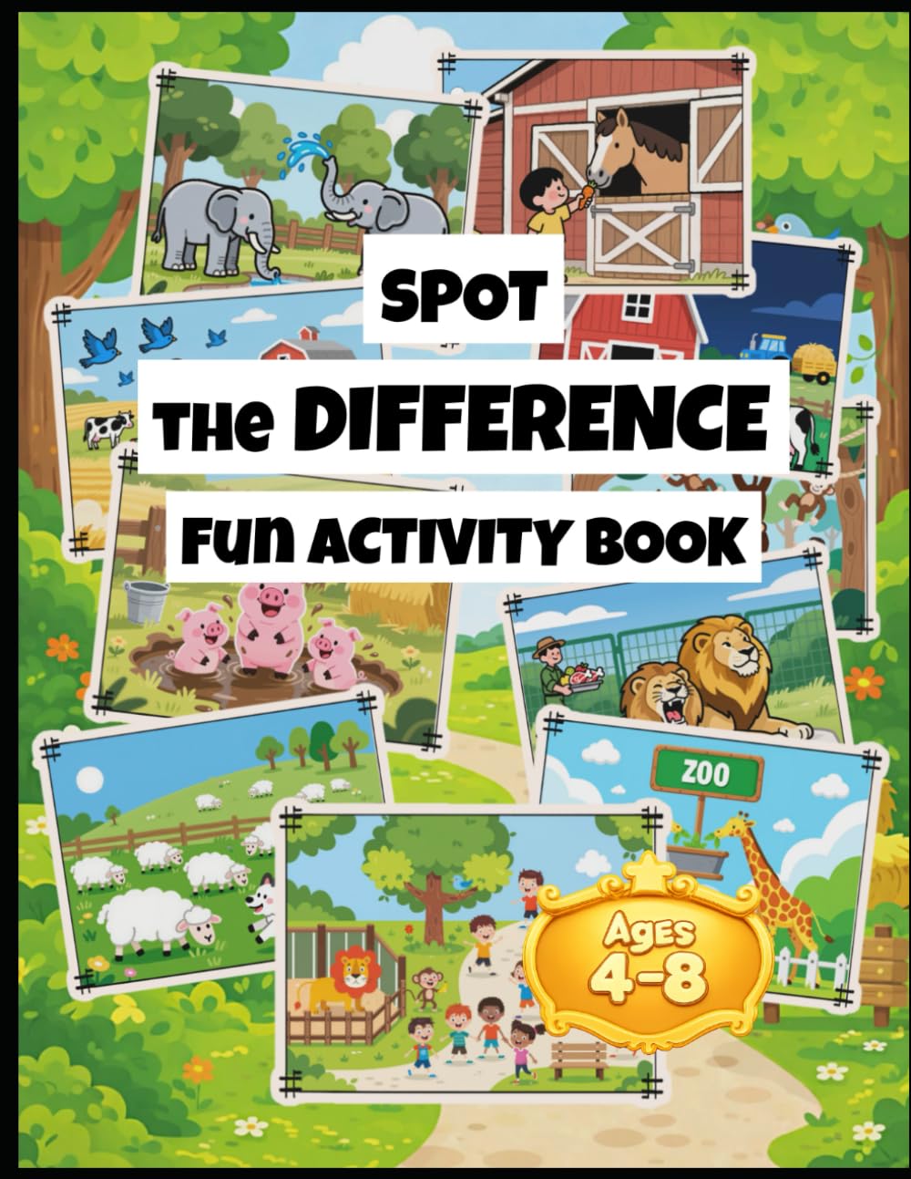 Spot the Difference: Fun Activity Book Ages 4-8