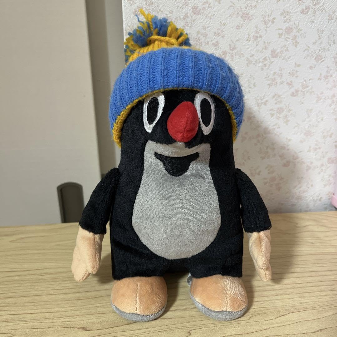 Amazon.co.jp: もぐらのクルテク もぐらくん ニット帽ぬいぐるみ 
