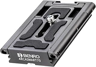 Benro ARCASMART 70mm Arca-Swis Plate and Smartphone Adapter for Ballheads, Gimbals and 3-Way Tripod Heads