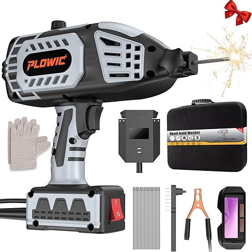 Máquina de soldadura portátil de 110 V, soldador de mano portátil con inversor IGBT 5 ajustes de corriente variable, pistola soldadora eléctrica de