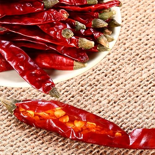 Miniatura 7 de Szechuan Chili seco 4 onzas, chiles rojos enteros secos, utilizados en platos mexicanos, chinos, tailandeses, para aceite de chile, pasta y salsa