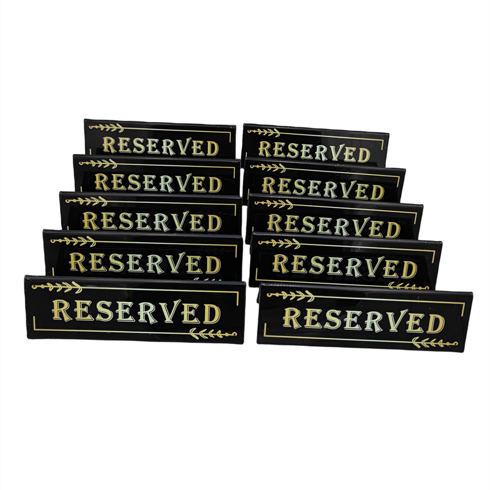 Lot de 10 panneaux réservés en acrylique pour tables, tentes, réservations d'invités, pour mariage, restaurant, affaires, bureau, réunion, fête