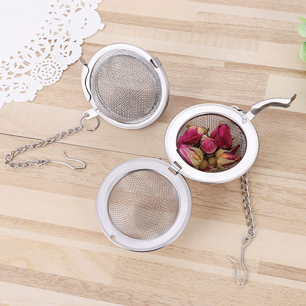 Mockery 6Pcs Tea Strainer Infuser Ball, Stainless Steel Mesh Tea Ball for Natural Tea & Seasoning Spices 2