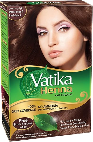 Vatika Henna Hair Colour Natural Brown 60g