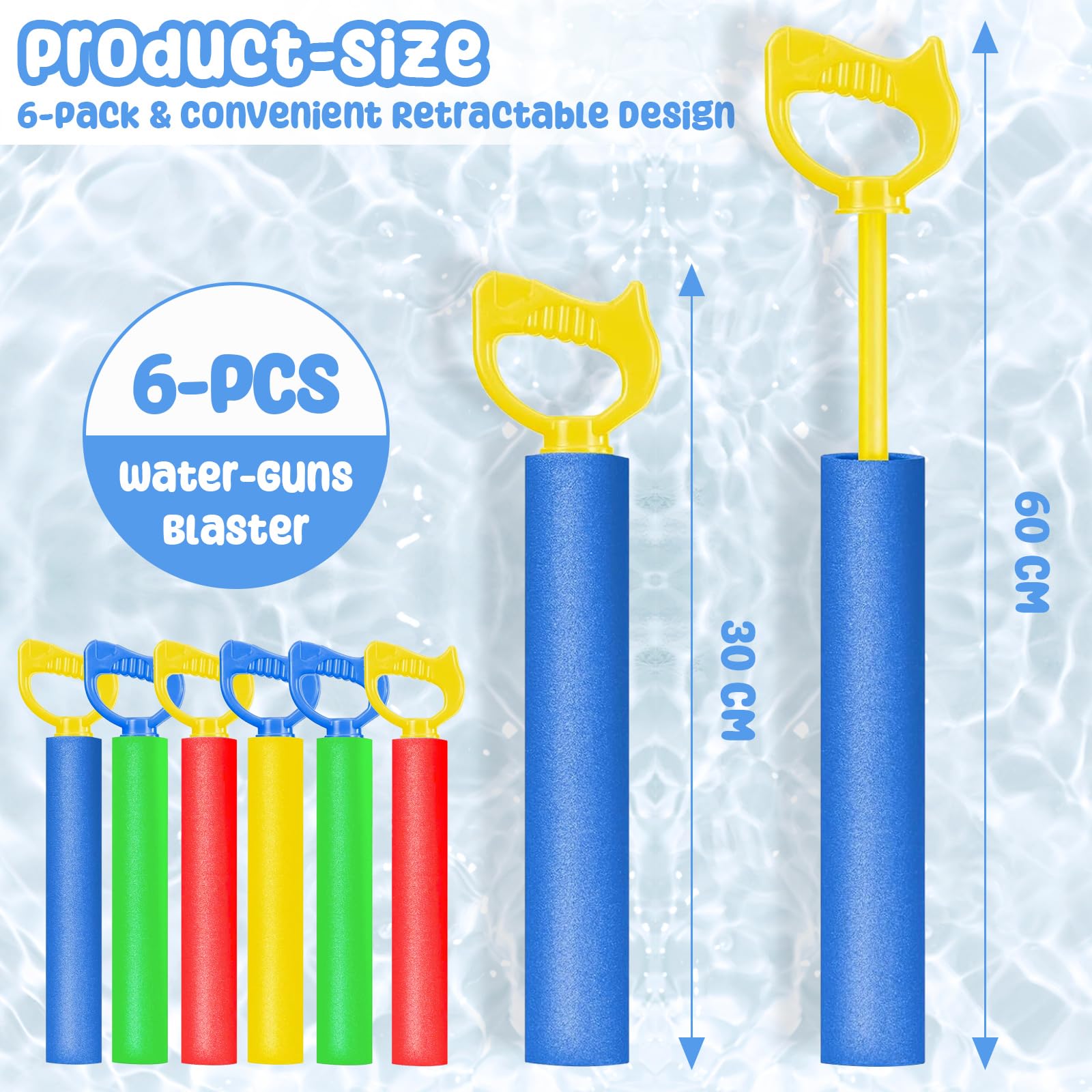 JOYIN 3 in 1 Pistole ad Acqua Potenti Bambini Adulti Super Soaker Superliquidator Fucile ad