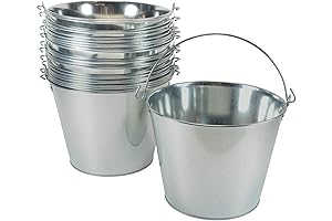 Galvanized Pail Beer Bucket (Pack of 12)