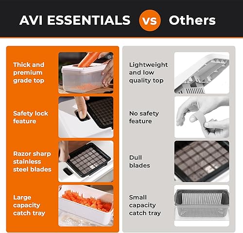 Miniatura 5 de Pro Food Chopper Picadora de verduras 9 en 1 de alta calidad con 7 cuchillas intercambiables picadora, rebanadora, rallador Herramienta de corte