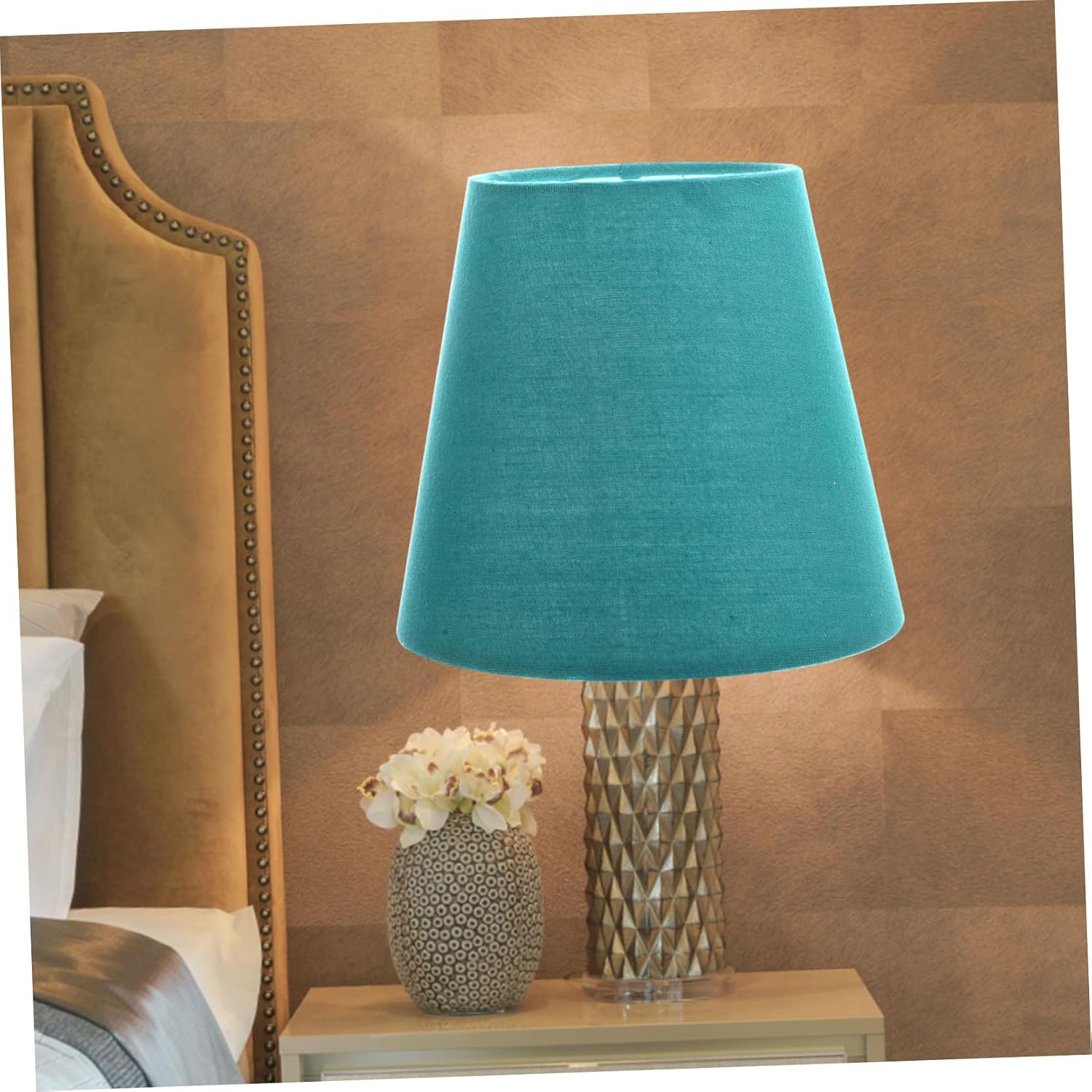 Fabric Lampshade for Bedroom Small Drum Lamp Shades Replacement Chandelier Shades