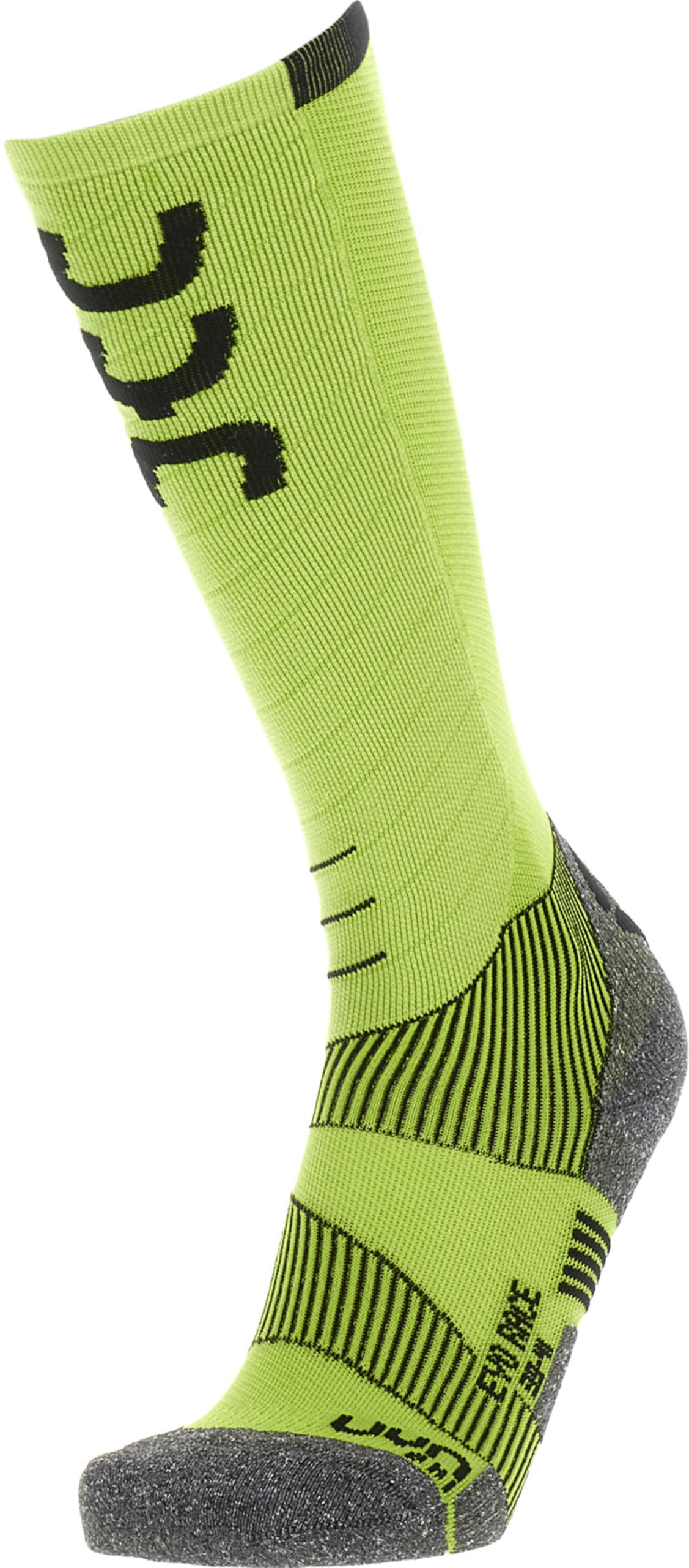 UYN S100034 SKI EVO RACE Socks Men's Lime green/black 41