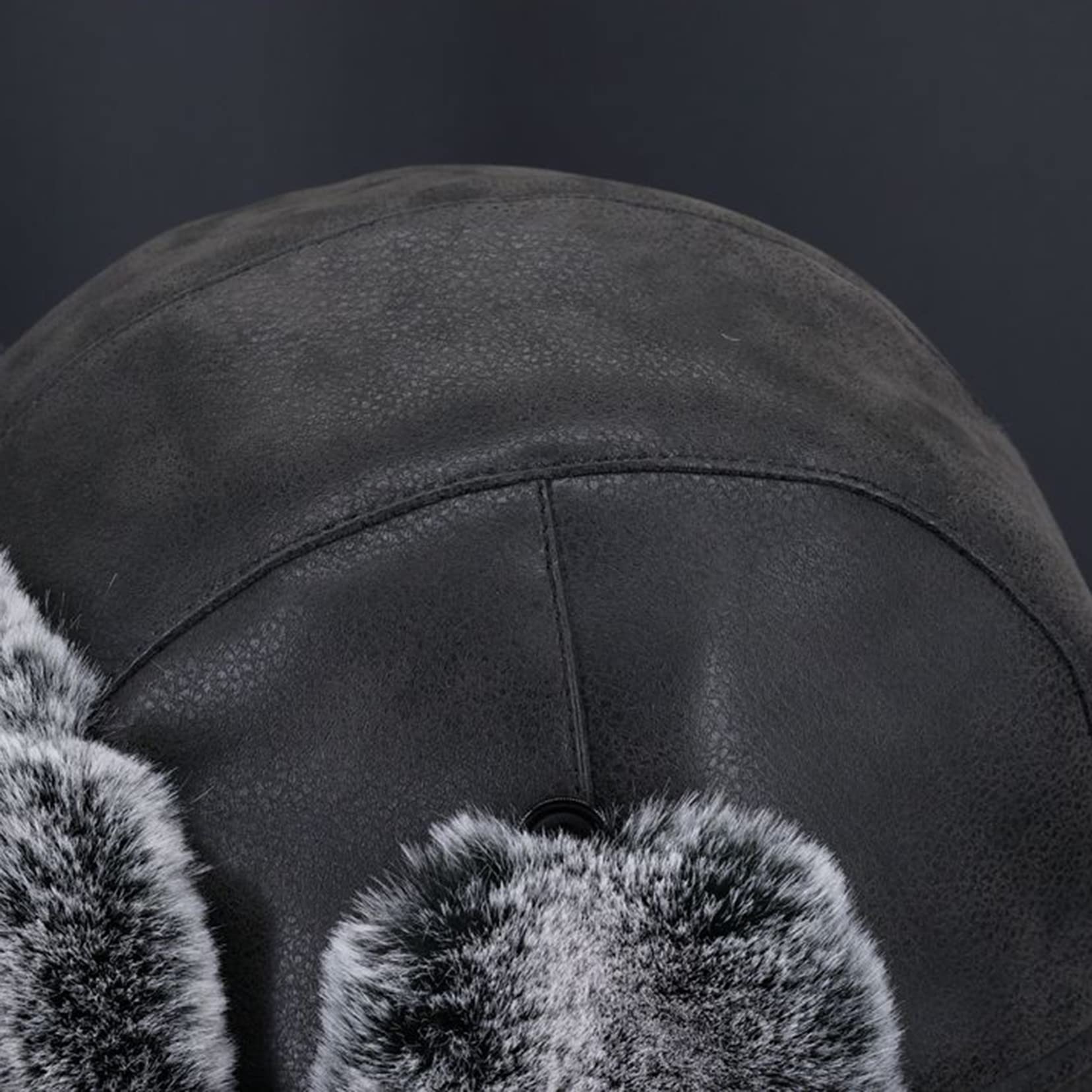 Czapka męska ? Czapki wiatroszczelne termiczne narciarskie rowerowe zimne czapki czarne-60cm,czarne-7 3/8,Black-7 3/8