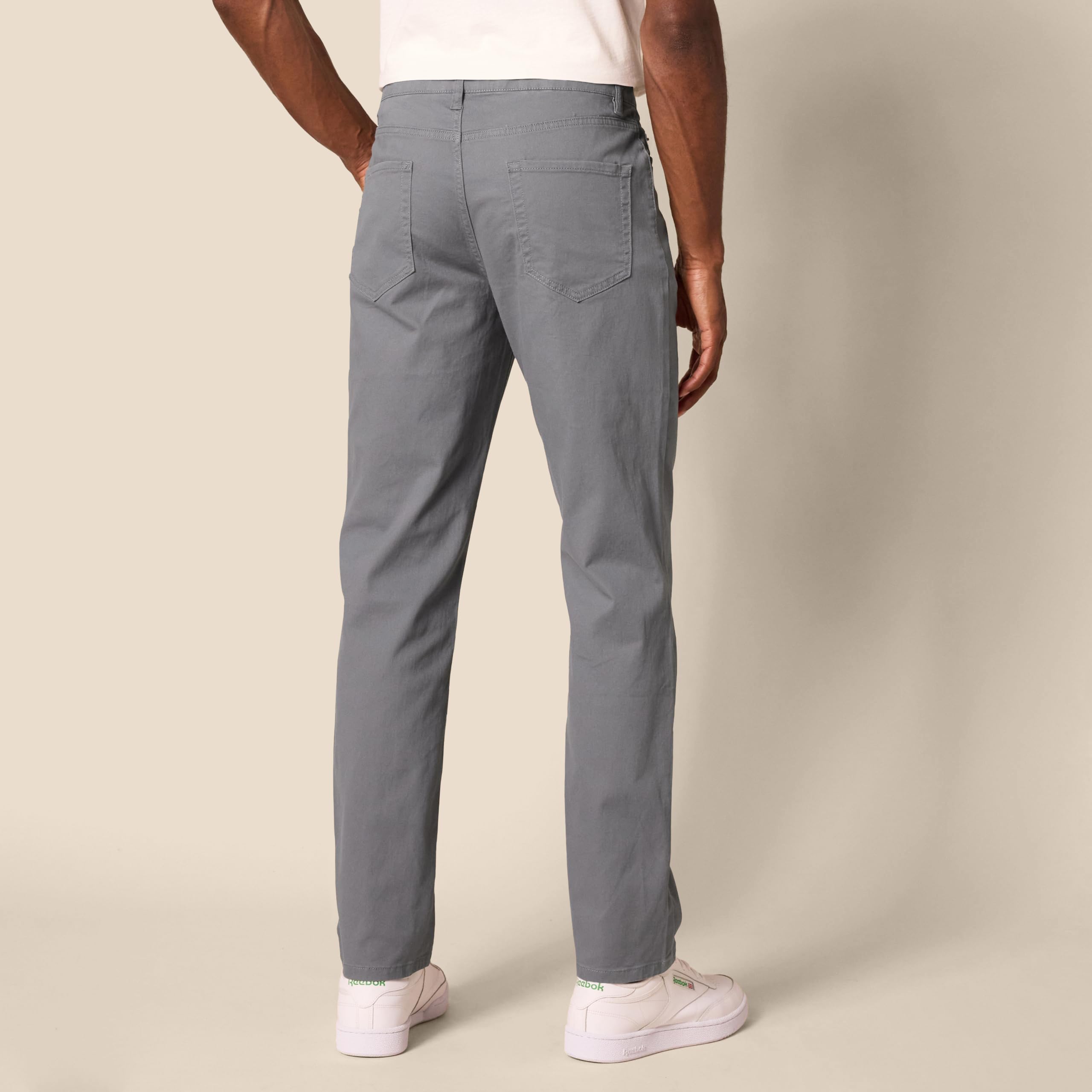 Amazon Essentials Pantalon en Sergé Stretch 5 Poches Coupe Athlétique (Grandes Tailles Disponibles) Homme