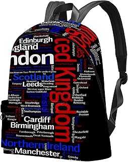 Zaini per donna Uomo Borsa da viaggio Zaino Inghilterra Londra Regno Unito Liverpool Sheffield Zaino College