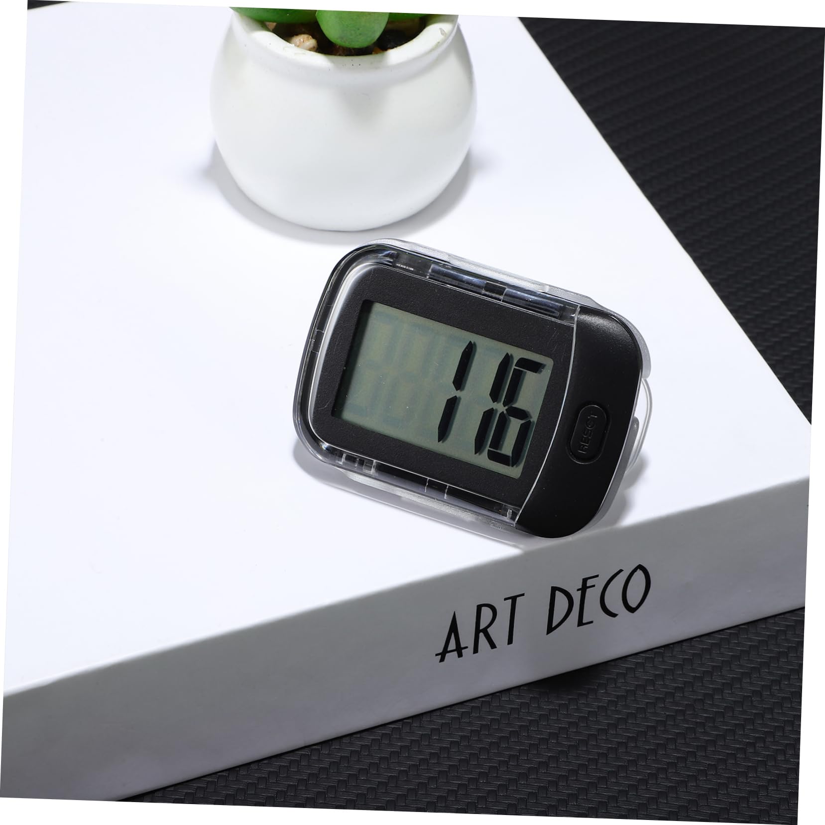 HANABASS Podomètre Portable Clip avec Cordon Compteur pour Seniors Distances pour Course Plein Air