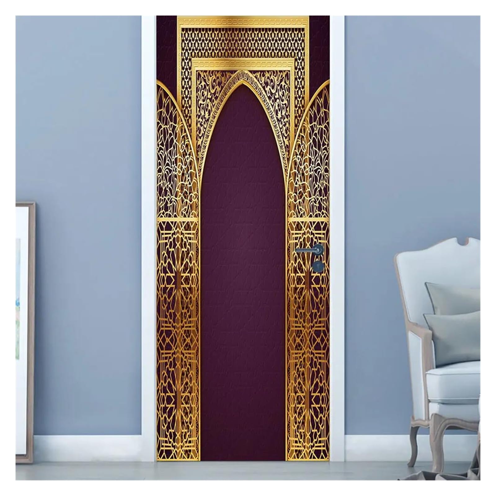 Sticker de porte Eid Mubarak : relooker facilement votre intérieur sans abîmer les murs