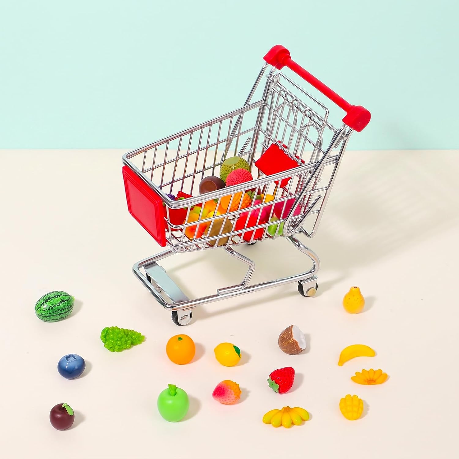 35PCS Resin Artificial Fruits Decor, Fruits Figures (Multiple styles)