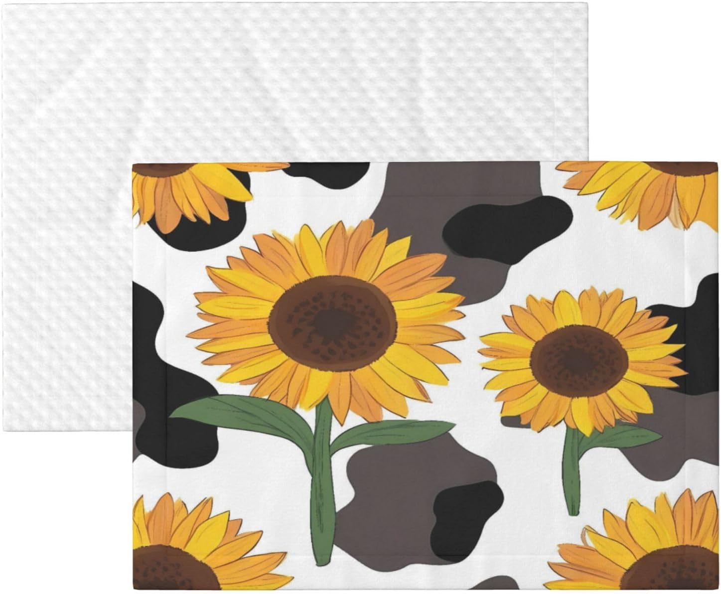 Sunflowers Country Print Soft Plush Pet Blanket, Washable Dog Blanket, Cat Fleece Throw, Puppy Bed Crate Mat & Sofa Couch Protector - Large