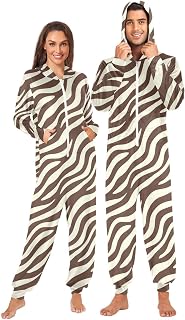 SUABO Adult Onesie Pajamas, One-Piece Unisex Homewear, Sleepwear for Men Women