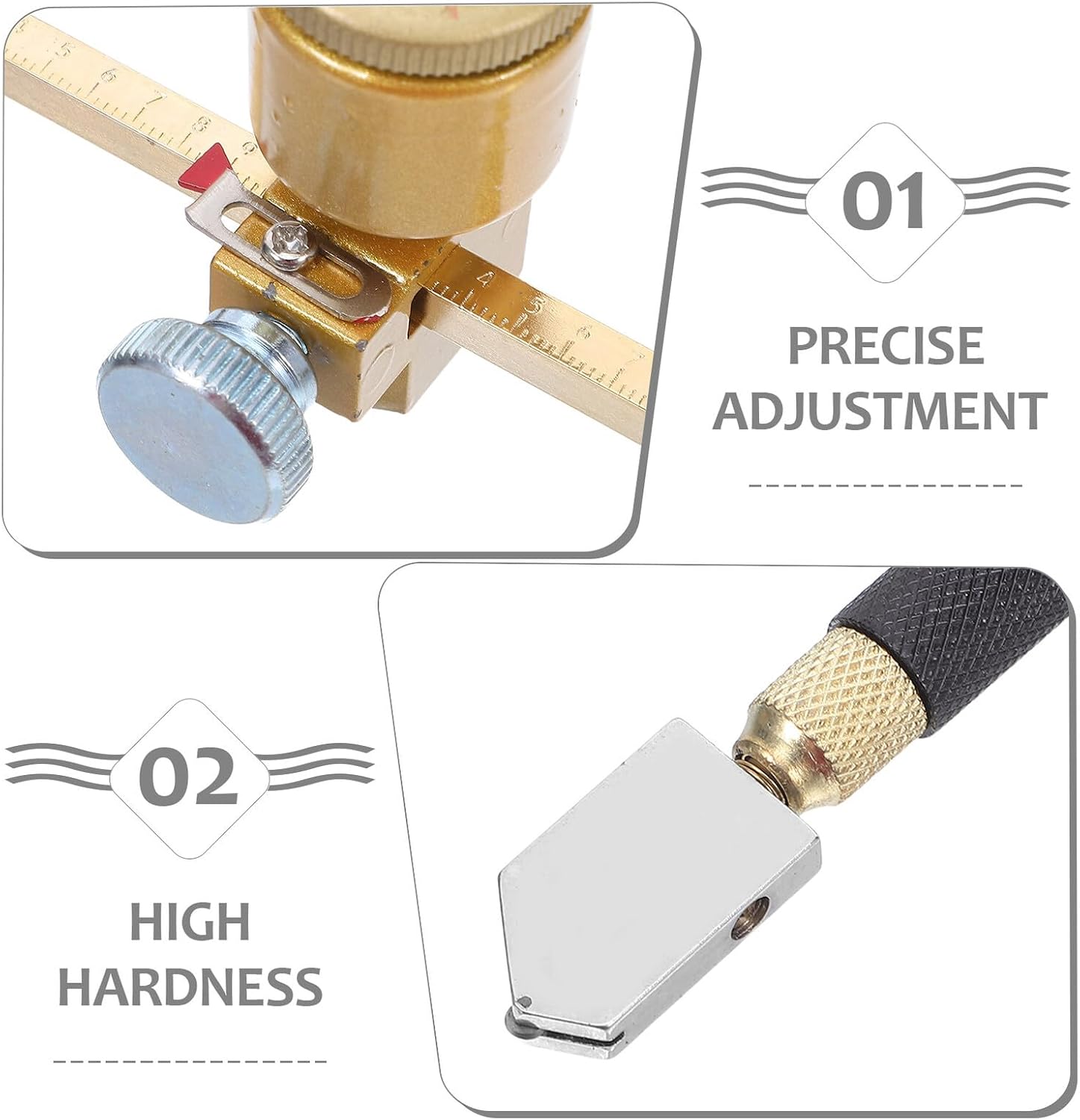 Zerodeko Adjustable Circular Glass Cutter Tool Set with Suction Cup Base and Glass Engraving Pen for Crafts and Mirror Cutting 40cm Diameter