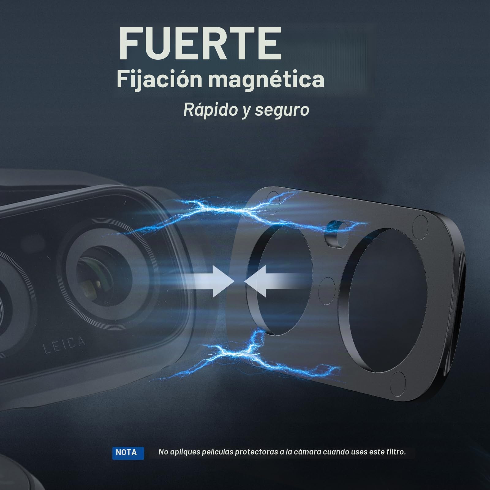 NEEWER Juegos de Filtro ND Solo Compatible con Insta360 Luna Ultra, ND8 + ND16 + ND32 + ND64 HD Kit de Accesorios Fotografía con Filtro Densidad Neutra Lente Objetivo Action con Estabilizador, FL-L01