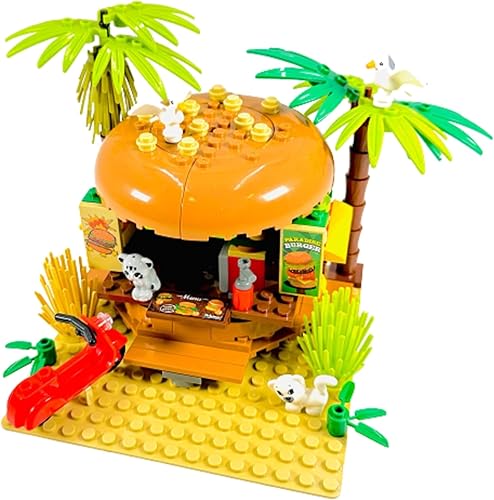 Miniatura 2 de General Jim's Paradise Burger - Juego de bloques de construcción modulares | Experiencia de construcción de ladrillos intrincada y colorida