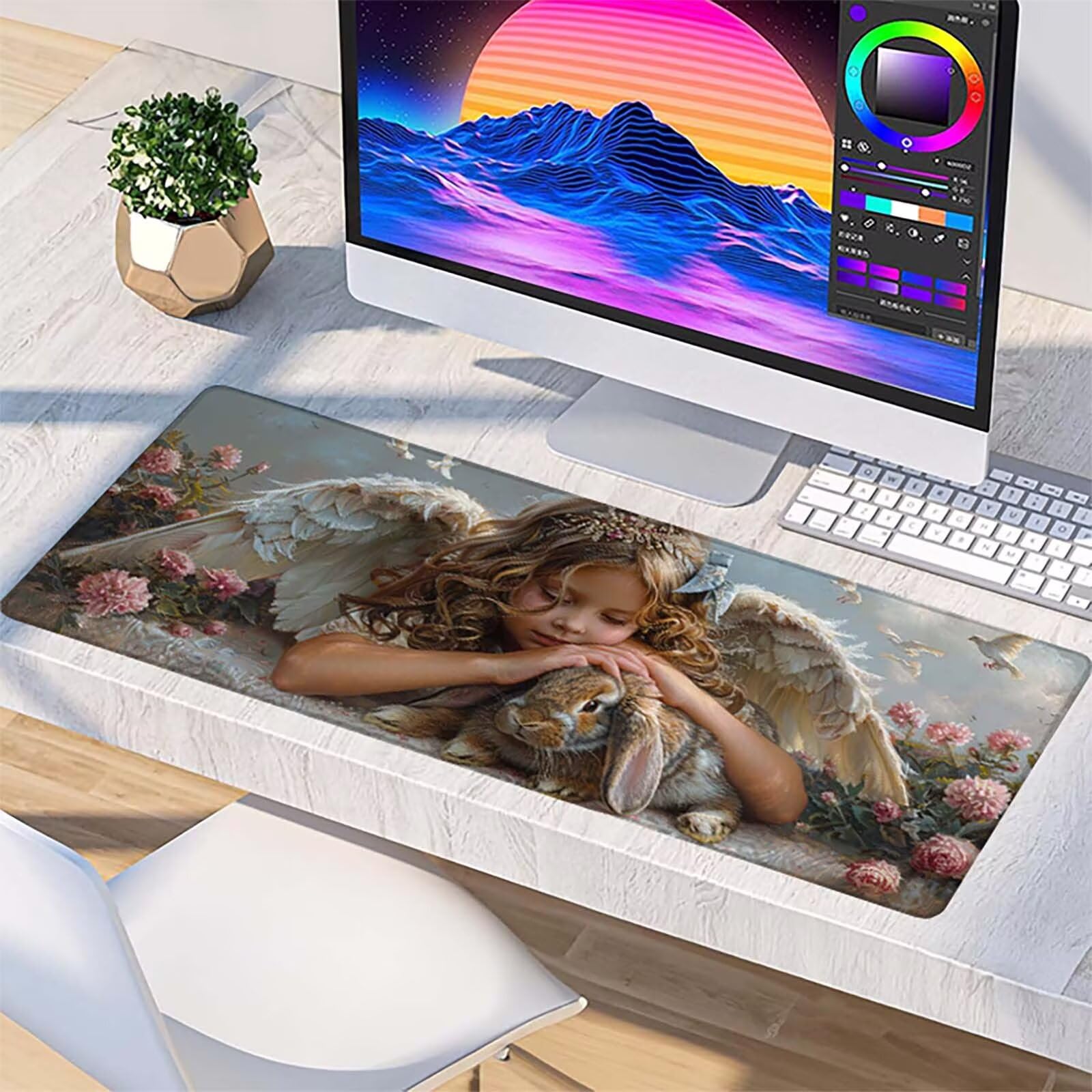 Podkładka pod mysz XXL 1600x800x3mm, zielona podkładka pod mysz do gier z antypoślizgową gumową powierzchnią, poprawia precyzję i szybkość, komputer dla gracza i akcesoria biurowe, prezent dla
