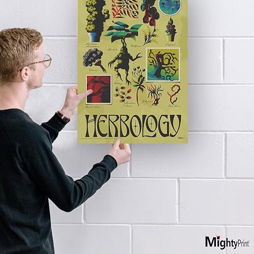 Miniatura 2 de MightyPrint Harry Potter Clase de Herbología Plantas Mágicas Arte de pared duradero de 17 x 24 NO hecho de papel Coleccionable oficialmente