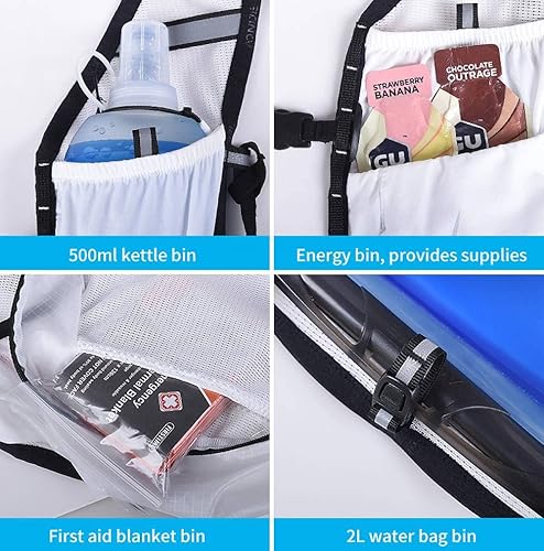 Miniatura 5 de AONIJIE Chaleco de hidratación para correr, ligero y de gran capacidad, chaleco para correr para mujeres y hombres, mochila de hidratación para