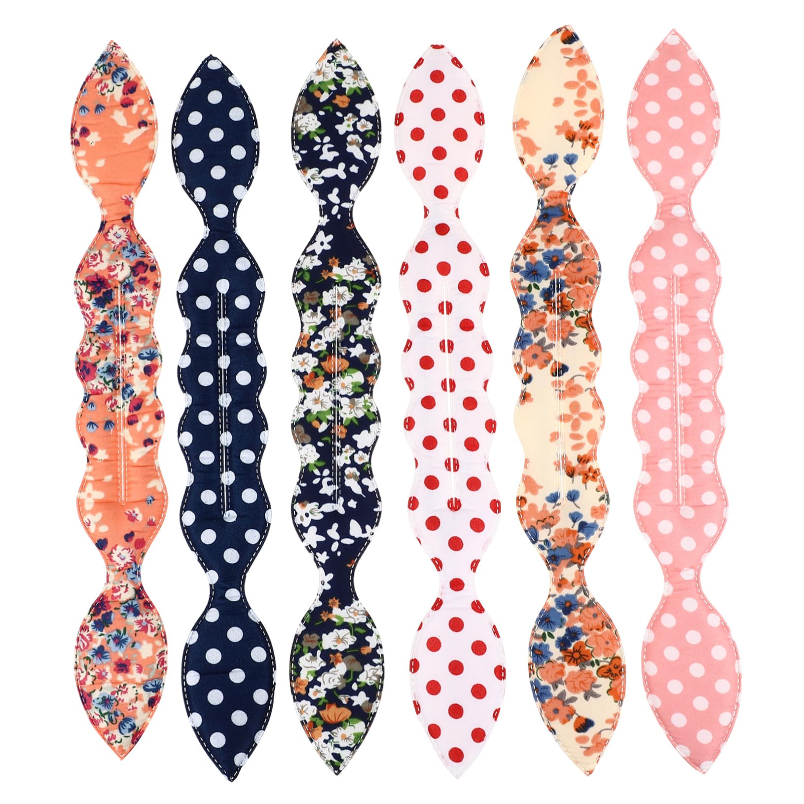 Generic6pcs Bunny Ear Curler Bun Maker for Hair Bun Maker for Thin Hair Rabbit Ear Deft Bun Hair Bun Tool Lady Tools Lazy Hair Curler Polyester Miss Ballet Socks Korean Version