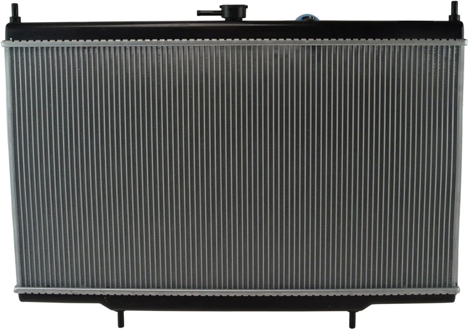 TRQ Radiator Aluminum Core 1 Row Compatible with 2007-2012 Nissan Sentra 2.0L CVT 2007-2012 Sentra 2.5L CVT