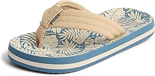 REEF Boys Kids Ahi Beach Flip Flop, Soft Cushion Footbed, Water Friendly