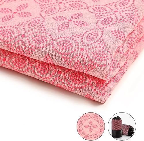 Miniatura 2 de Toalla de yoga, toalla para esterilla de yoga caliente - Absorbe el sudor antideslizante para yoga caliente, pilates y entrenamiento, 24 x 72
