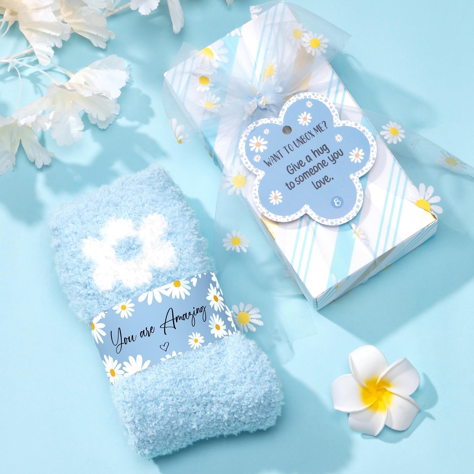 Valentines Day Gifts for Tween & Teen Girls - 8 PCS Birthday Gift Basket Teenage Girl Gifts Trendy Stuff w/ Fun Task Tags Makeup Brushes & Bag, Empower Positive Wrapped Gift Box for Daughter Niece