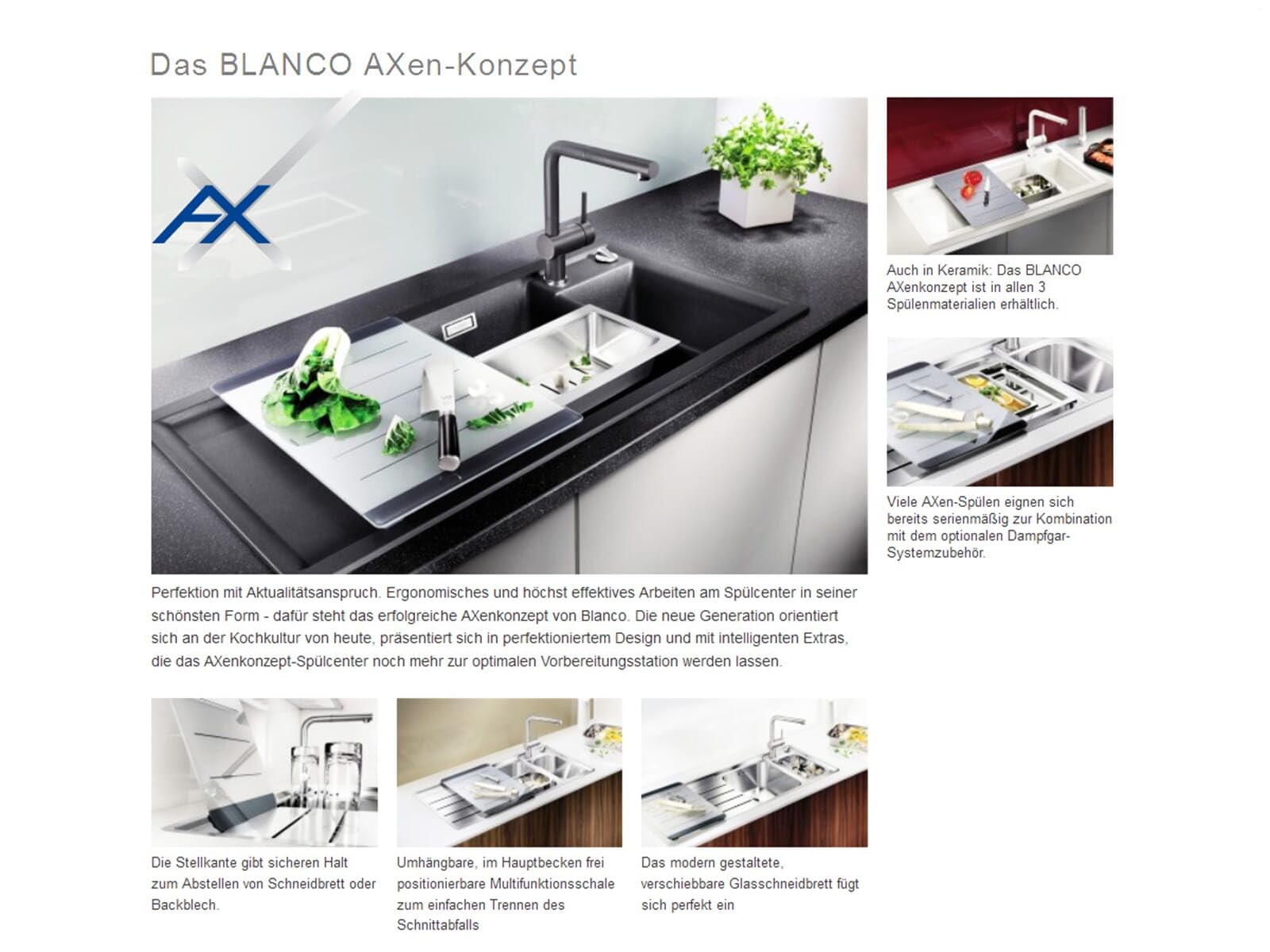 BLANCO AXIS III 6 S-IF | Edelstahl | Einbauart: Einbau von Oben & Flächenbündig | Hauptbecken rechts | für 60 cm breite Unterschränke | Widerstandsfähig gegenüber Kratzern | [100x51x19,9 cm]