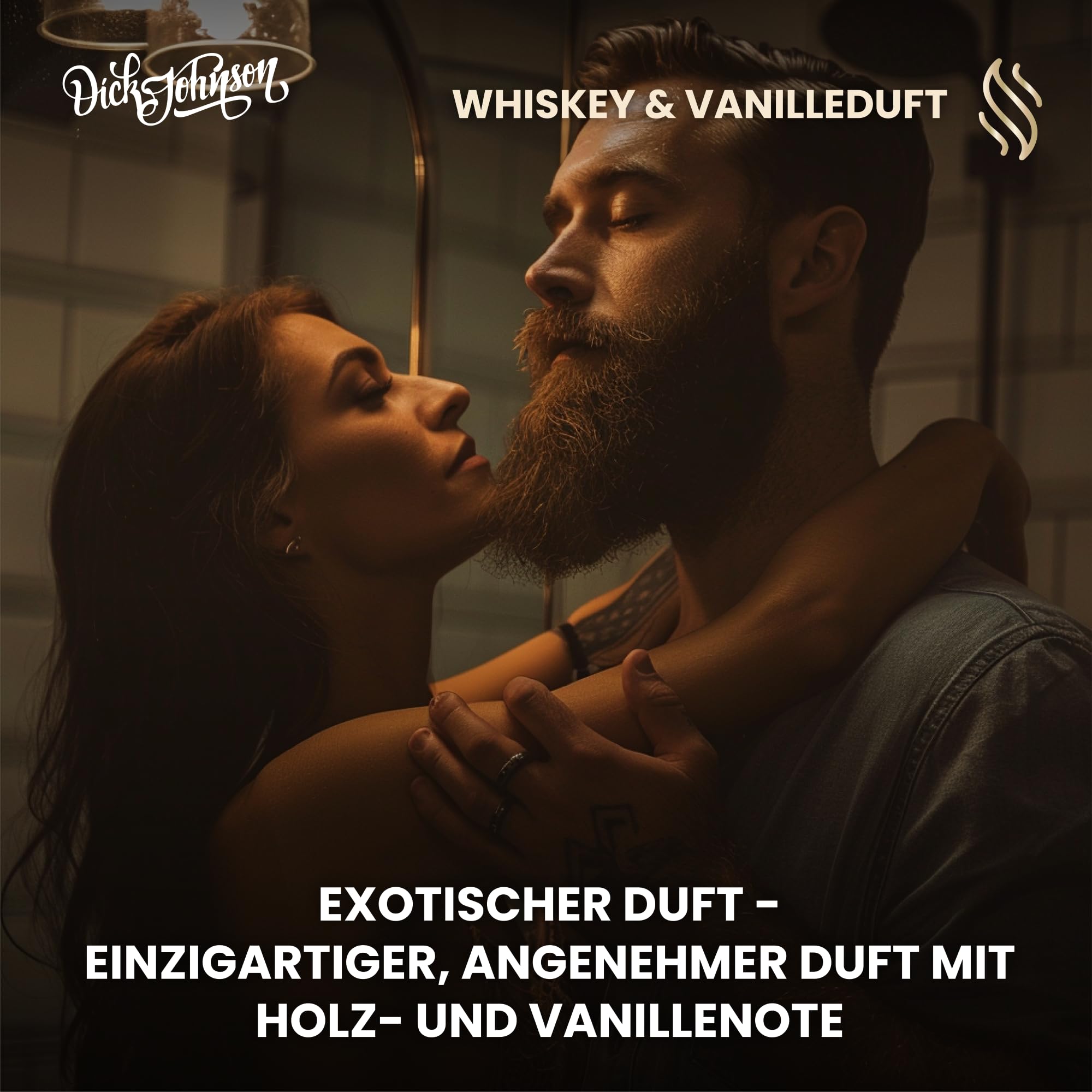 DICK JOHNSON Bartshampoo Godlike 200 ml – Bartseife Herren mit Brennesselextrakt– reinigt gründlich, schont die Haut & spendet Feuchtigkeit – Bart Shampoo mit Whiskey-Vanille-Duft