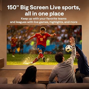 Aurzen Roku TV D1R Cube Smart Outdoor Projector with WiFi and Bluetooth