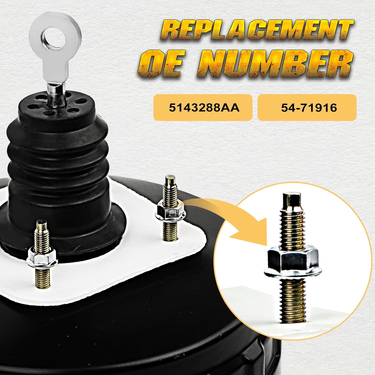Vacuum Power Brake Booster Fit For Jeep Grand Cherokee 2005# 5143288AA; 54-71916