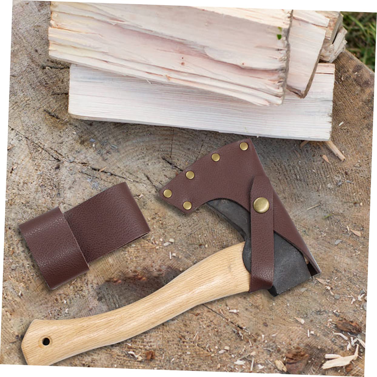 Mipcase 2pcs Axe Case Protective Sleeve Professional Hatchet Cover Easy to Store Carry Use for Camping Hunting