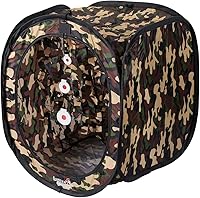 Vista 6 de Lancer Tactical Portable Airsoft Target Tent-Black-Non Lethal BB Shooting Target