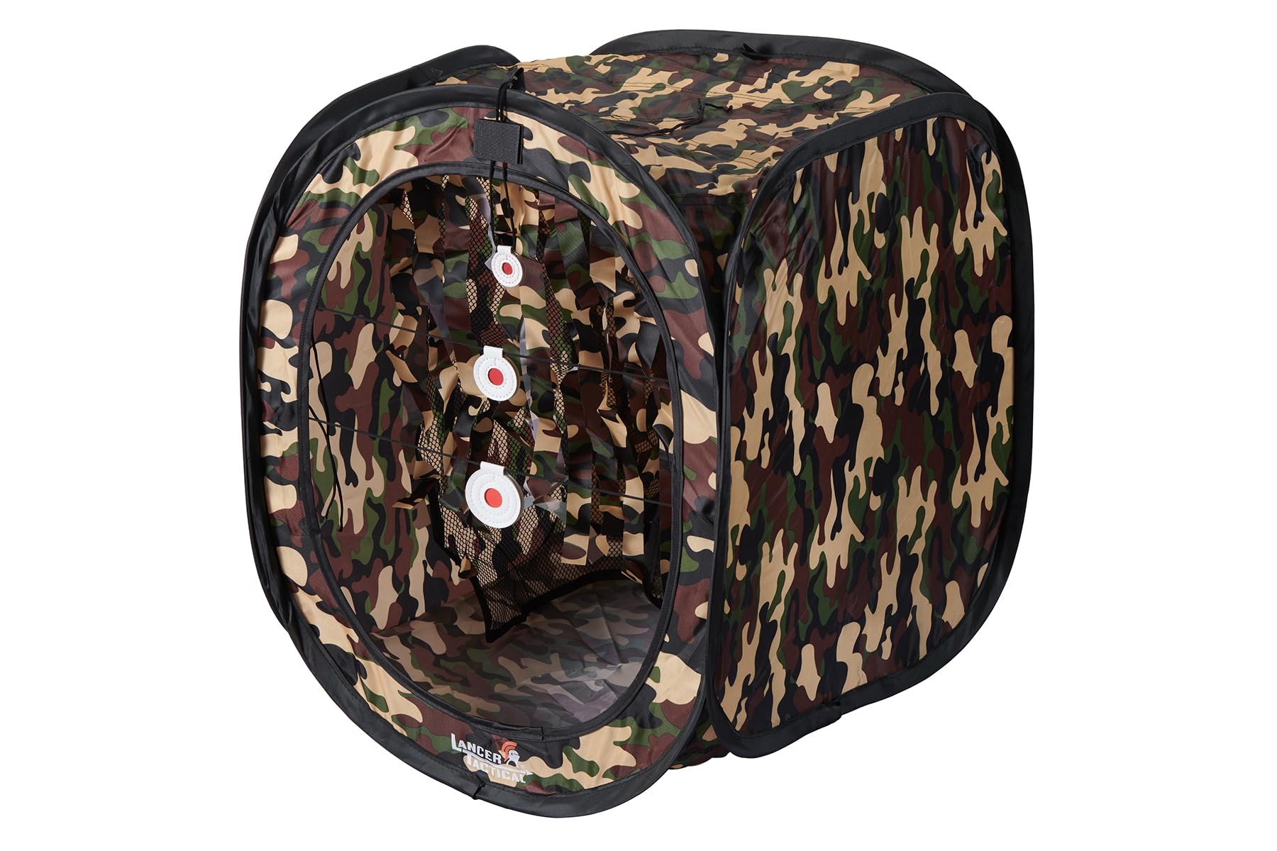 Lancer Tactical Portable Airsoft Target Tent-Black-Non Lethal BB Shooting Target