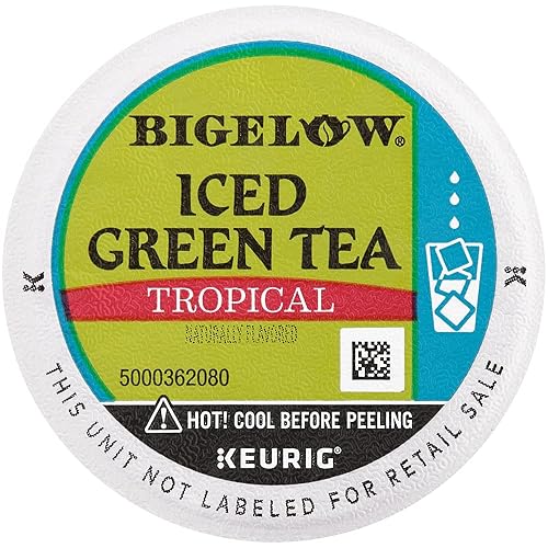 Miniatura 4 de Bigelow - Té verde helado tropical, K-Cup, 0.10 onzas, 22caja