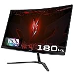 Acer ED270U S3 27 Inch WQHD 2560×1440 1500R Curved Gaming Backlit LED LCD Monitor I 1MS VRB, 180Hz Refresh Rate I AMD FreeSync I 2 x HDMI 1 x Display Port I Stereo speakers I Eye Care I HDR 10 I Black