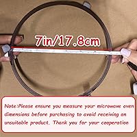 Vista 2 de Anillo giratorio de microondas de 7 pulgadas, rodillo de anillo giratorio, soporte de bandeja de placa de vidrio, anillo interior de repuesto