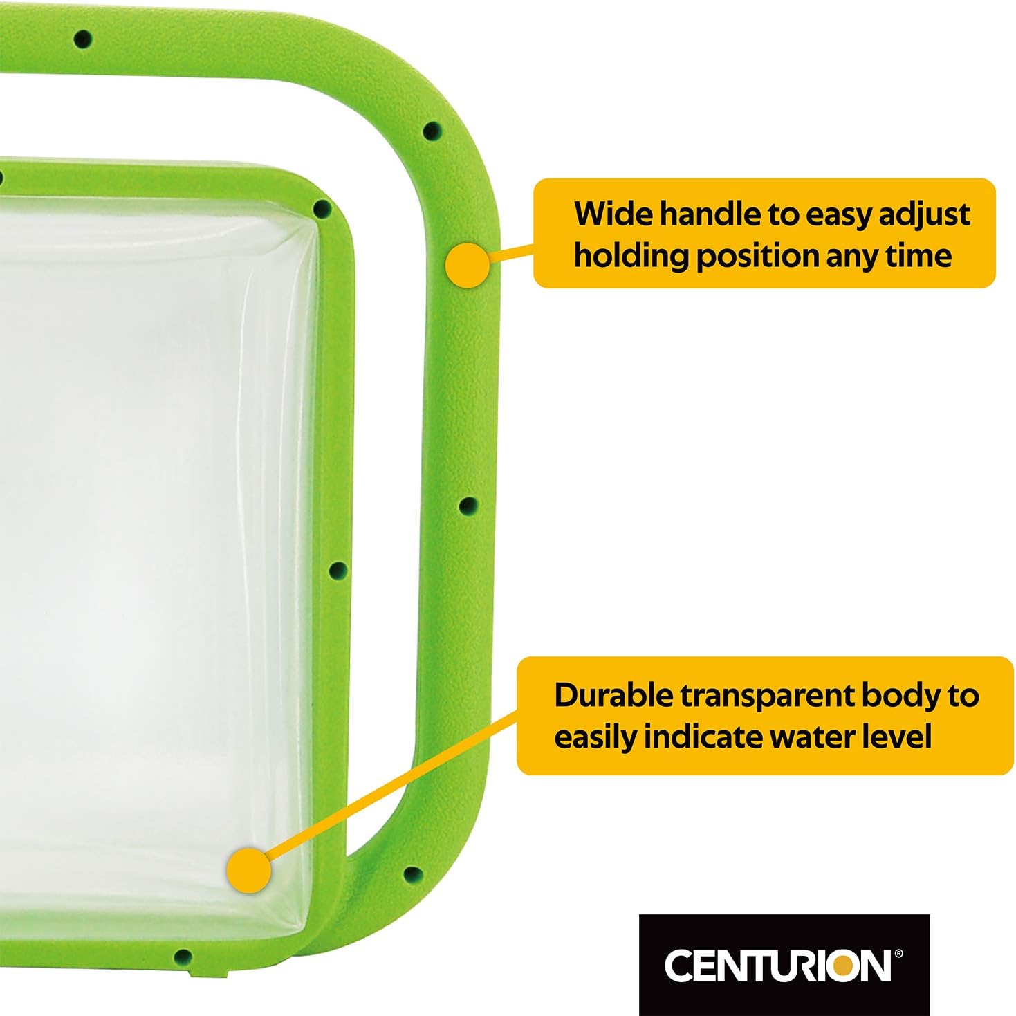 Centurion 1407 Foldable Clear Plastic Watering Can,1½ Gal with Rotating Nozzle, Long Stem Spout, Compact Ergonomic Design with Sprinkler & Pouring System Ideal for Indoor/Outdoor Lawn & Garden - Lime