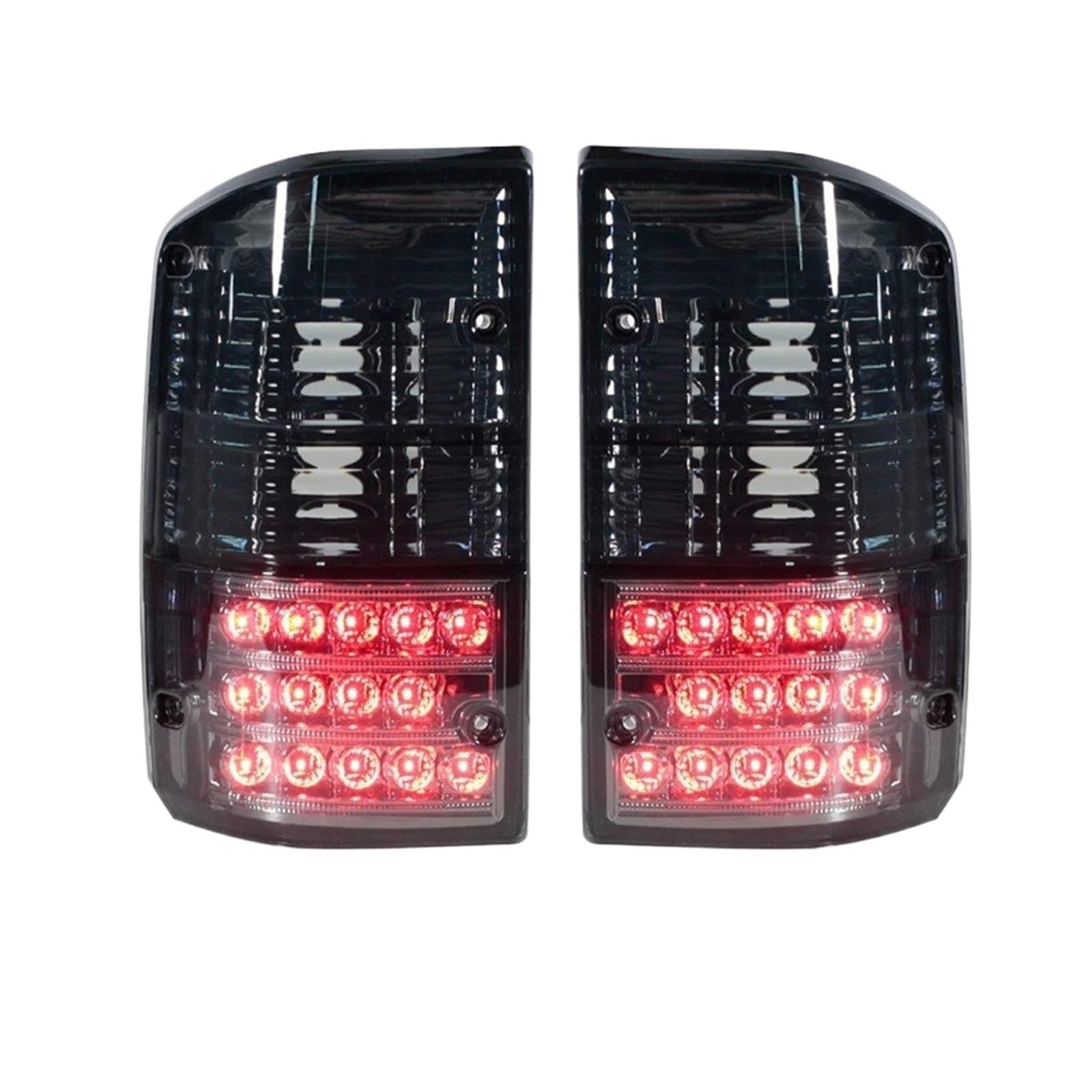 1 Pair Black Red Smoked Rear Tail Light 26555-05J00 26550-05J00 Lamp Accessories For Nissan For Patrol GQ Y60 GR(Black)