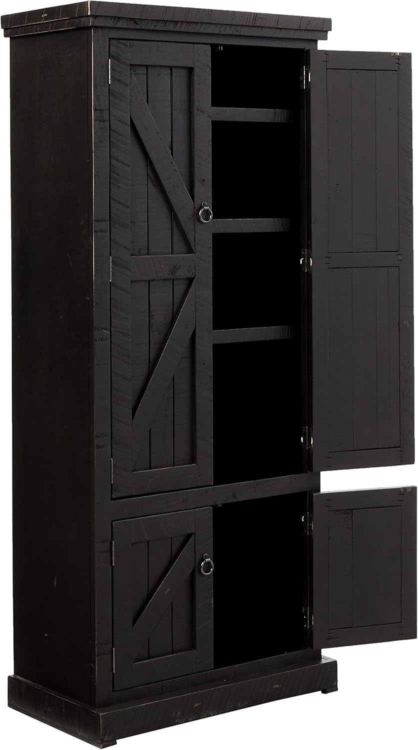 American Heartland Rustic Double Door Pantry, Rustic Yellow : Home & Kitchen