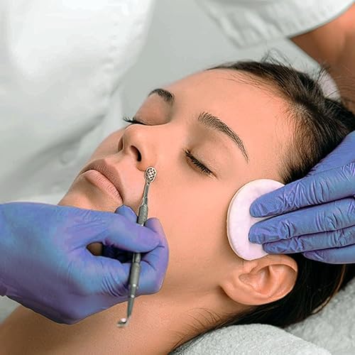 Miniatura 4 de Guantes desechables de uñas, 100 unidades, color morado, sin látex, guantes de nitrilo desechables sin polvo, guantes medianos para herramientas de